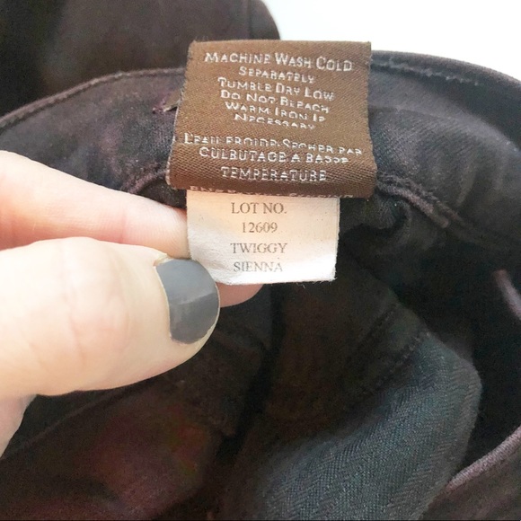 James Jeans Twiggy Sienna Burgundy Skinny Size 28 - Picture 7 of 9